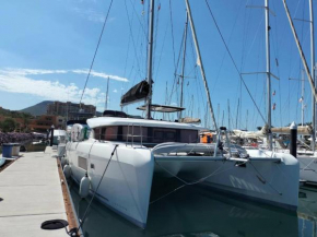 Epic Magical Catamaran In Marina
